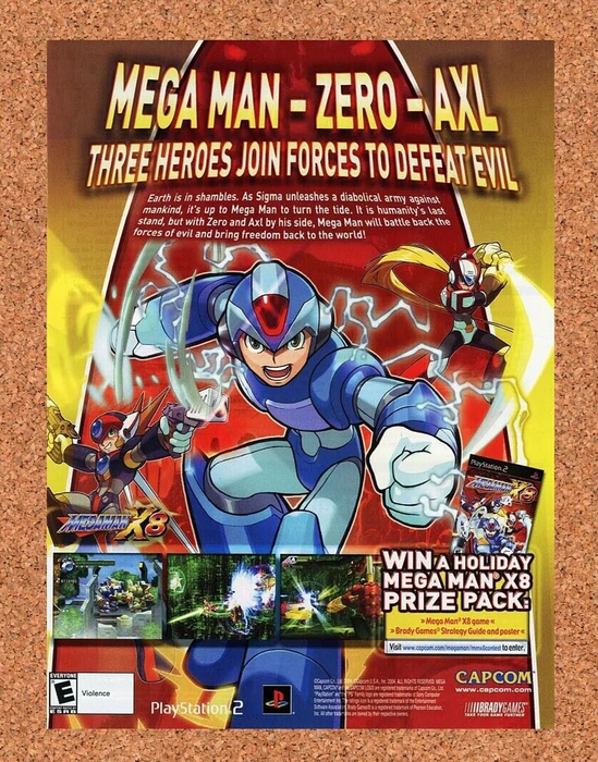 2004 Mega Man X8 PS2 Original Ad - for just $17.99! 