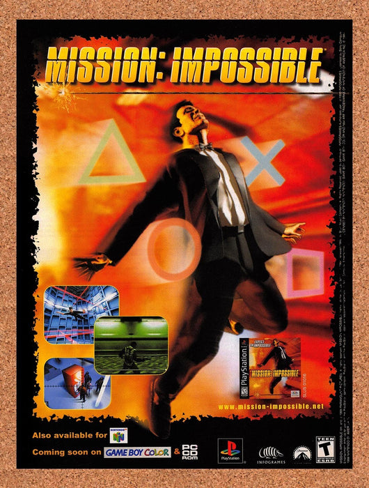 1999 Mission Impossible PS1 Original Advertisement v2 - for just $19.49! 
