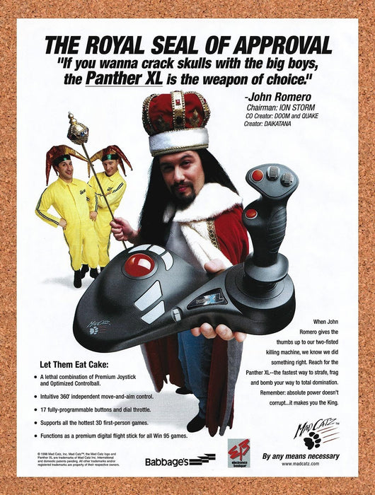 1998 Mad Catz Panther XL Original Advertisement v2 - for just $19.49! 