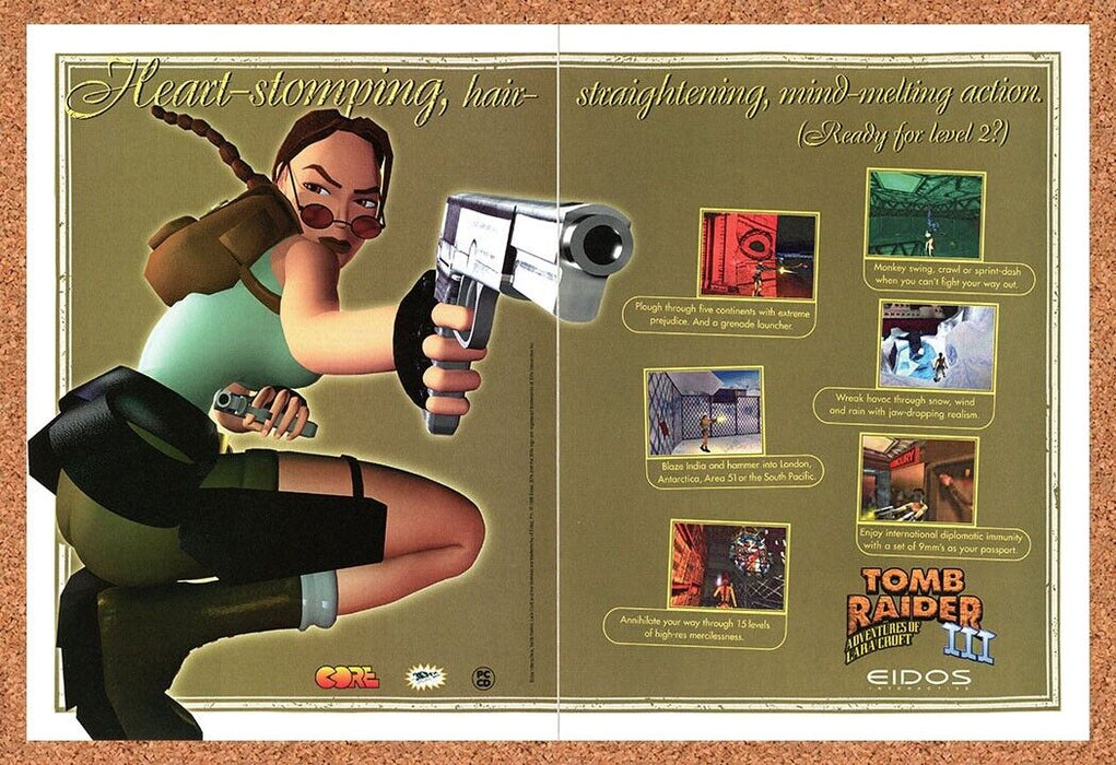 1999 Tomb Raider III PC Original Ad - for just $21.49! 