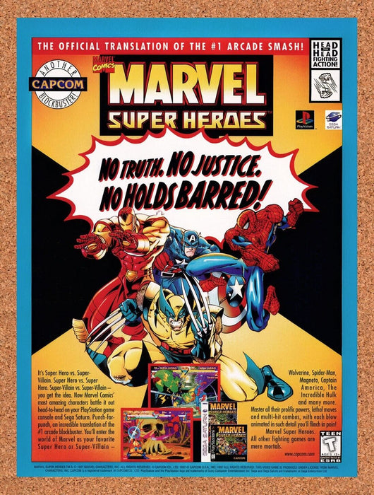 1997 Marvel Super Heroes Saturn Original Ad v1 - for just $17.99! 