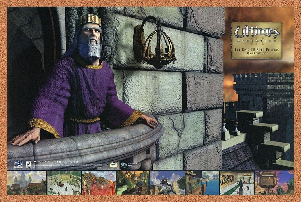 1999 Ultima IX Ascension PC Original Ad - for just $21.49! 