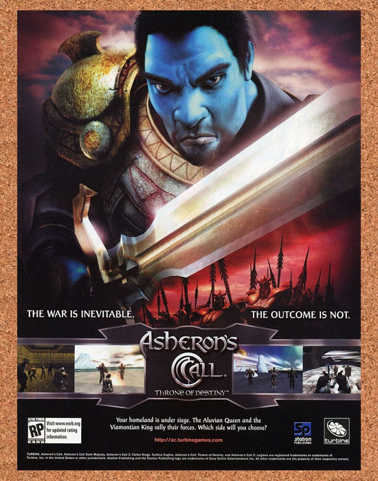 2007 Asheron's Call Throne Of Destiny PC Original Ad v1 - for just $17.99! 