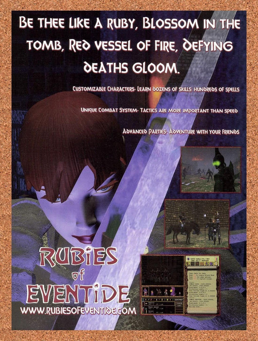 1999 Rubies Of Eventide PC Original Advertisement v3 - for just $19.49! 