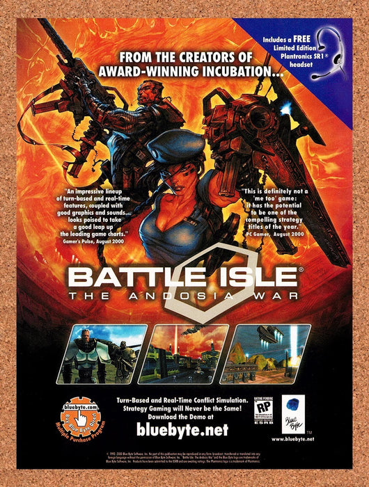 2000 Battle Isle The Andosia War PC Original Advertisement v2