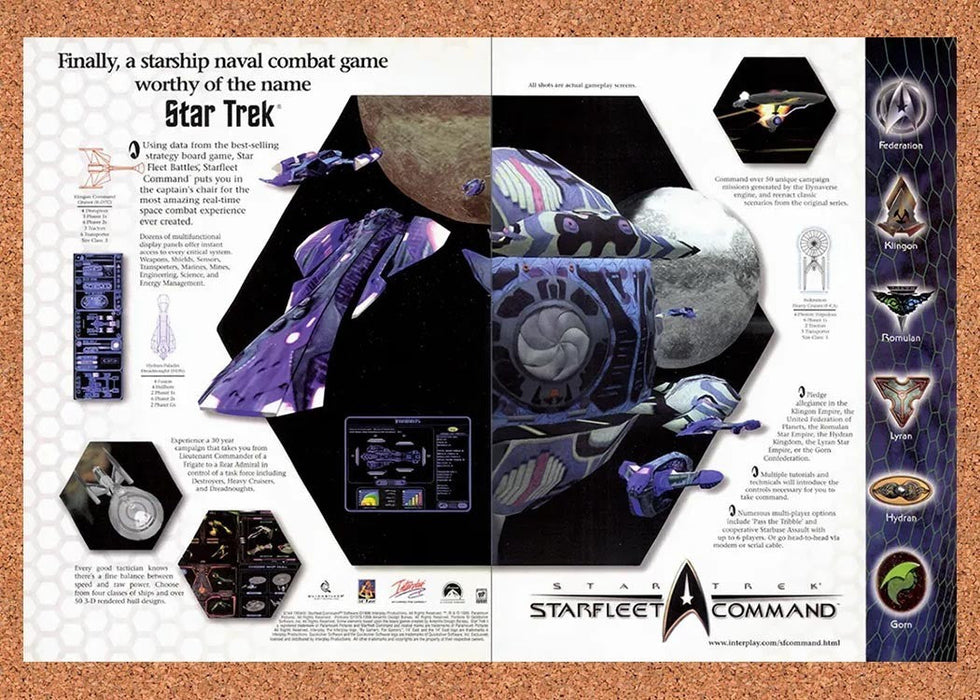 1999 Star Trek Starfleet Command Hydran Paladin Dreadnought Original Advertisement v3 - for just $23.99! 