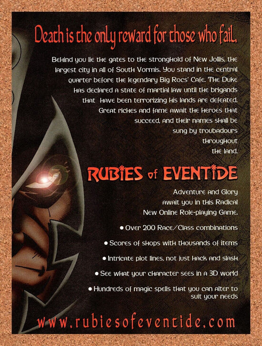1998 Rubies Of Eventide PC Original Ad v2 - for just $17.99! 