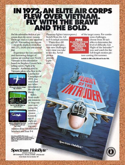 1991 Flight Of The Intruder IBM Original Ad v1 - for just $17.99! 