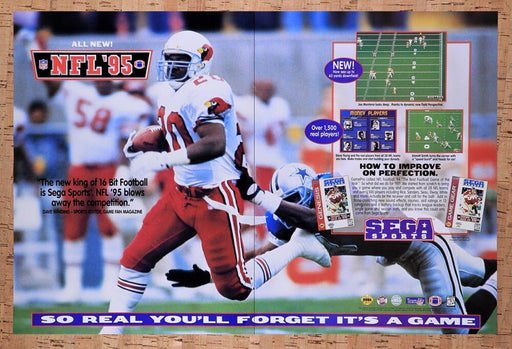 1995 NFL 95 Sega Original Ad v1 - for just $21.49! 