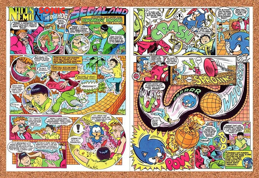 1991 Niles Nemo & Sonic In Segaland Comic Strip Original Ad v1 - for just $21.49! 