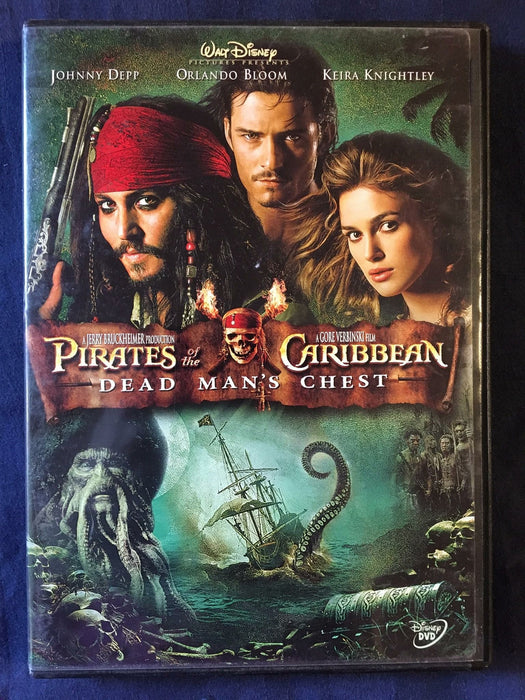 Pirates of the Caribbean Dead Mans Chest (DVD, 2006, Widescreen, Disney) - K10 - for just $2.25! 