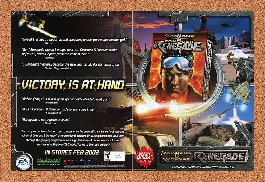 2004 Command & Conquer Renegade PC Original Ad - for just $22.49! 