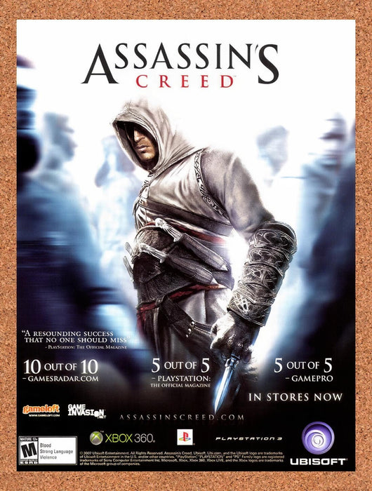 2008 Assassin's Creed Xbox 360 Original Ad v1 - for just $17.99! 