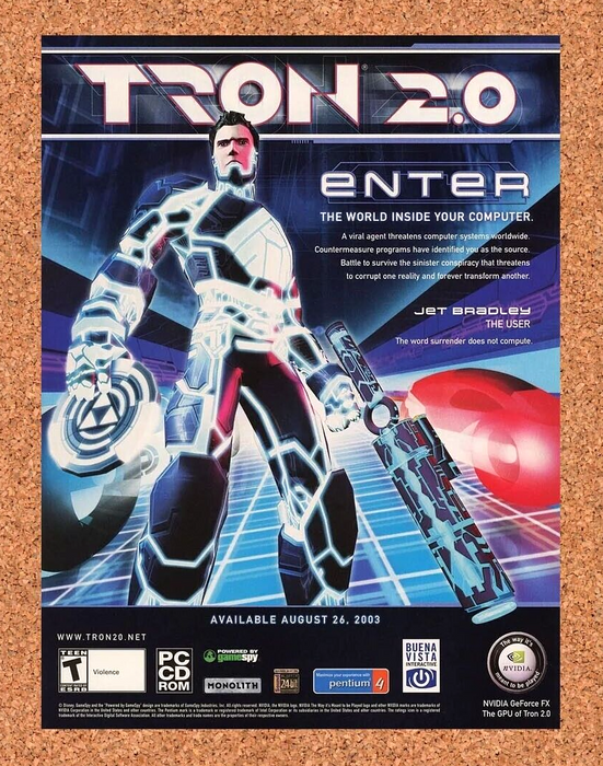 2005 Tron 2.0 PC Original Ad v2 - for just $17.99! 