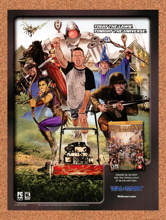 2006 Civilization IV Warlords Wal-Mart Original Advertisement v2 - for just $19.49! 