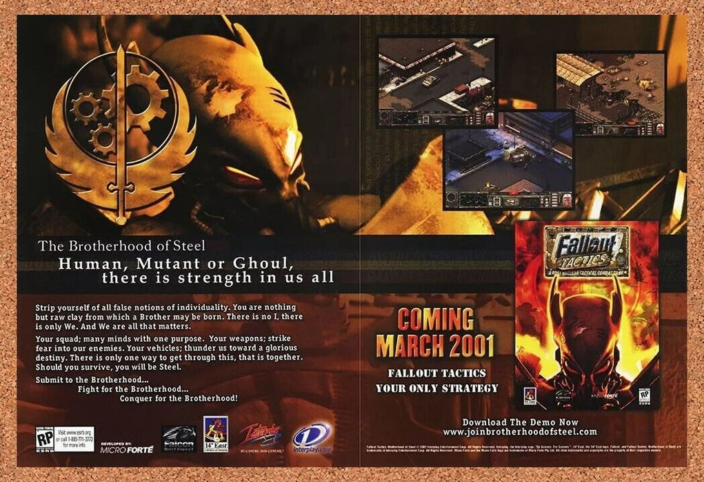 2003 Fallout Tactics PC Original Falcon Northwest Ad - for just $21.49! 