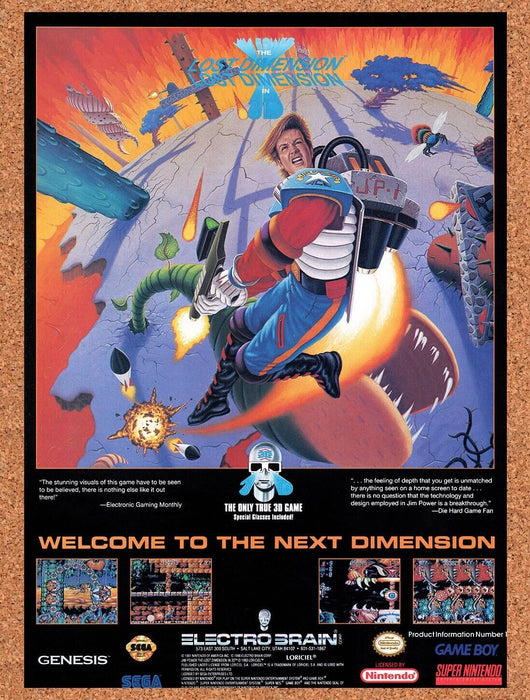 1993 Lost Dimension Genesis Original Ad v1 - for just $17.99! 
