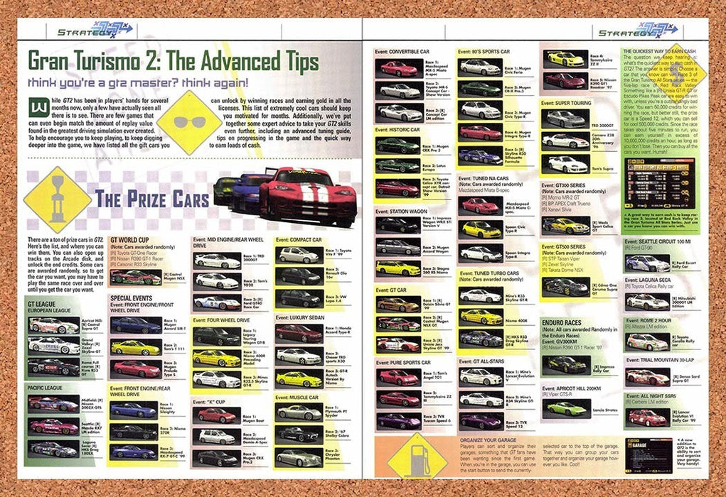 2000 Gran Turismo 2 Advanced Tips Original Advertisement vr1 - for just $23.99! 