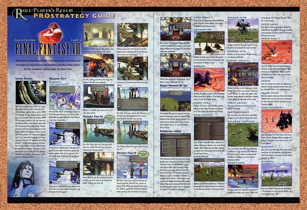 1999 Final Fantasy VIII PS1 Original Advertisement vr2 - for just $23.99! 