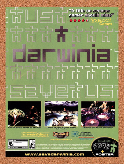 2006 Darwinia PC Original Advertisement v1 - for just $19.49! 
