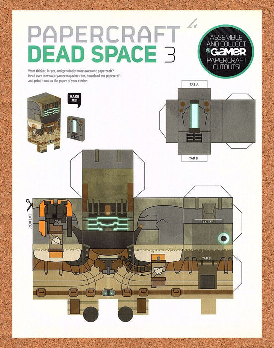 2012 Dead Space 3 PaperCraft Original Collectible Insert Ad - for just $17.99! 