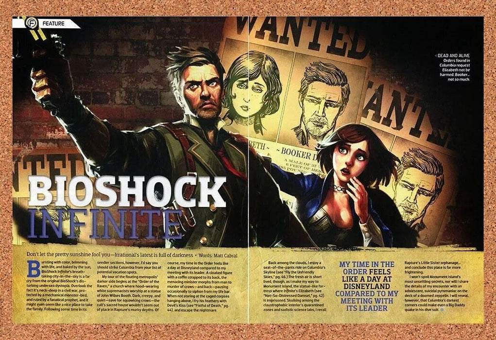 2015 BioShock Infinite Xbox 360 Original Preview Ad - for just $22.49! 