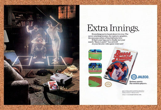 1990 Bases Loaded NES Original Ad v1 - for just $18.27! 