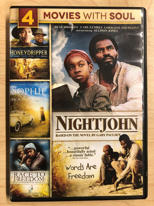 Honeydripper, NightJohn, Race to Freedom, Sophie and the.. (DVD, 4-film) - K0107 - for just $2.99! 