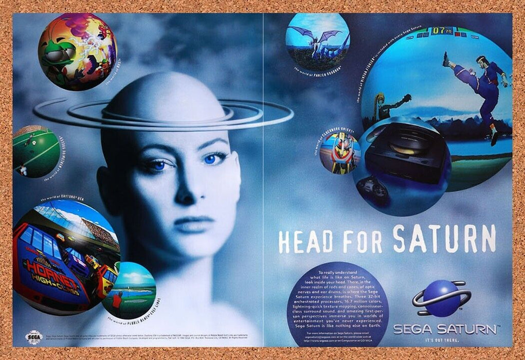 1995 Sega Saturn Console Head For Saturn Original Ad v6 - for just $21.49! 