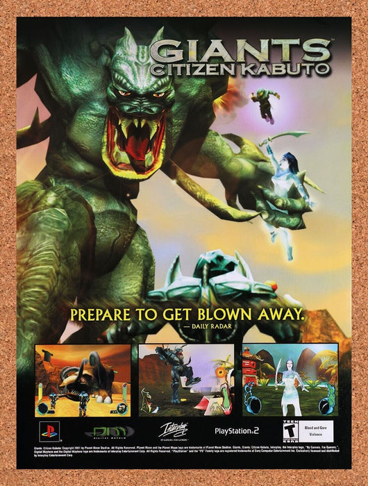 2001 Giants Citizen Kabuto PS1 Original Ad v8 - for just $15.29! 