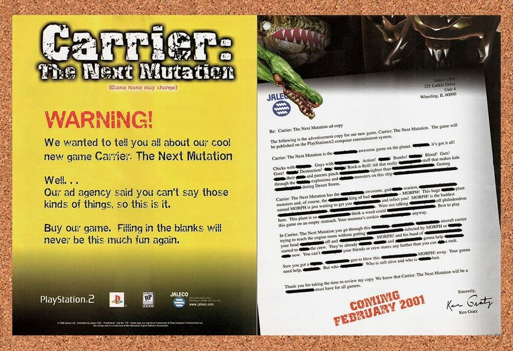 2003 Original Carrier The Next Mutation Ad - for just $21.49! 