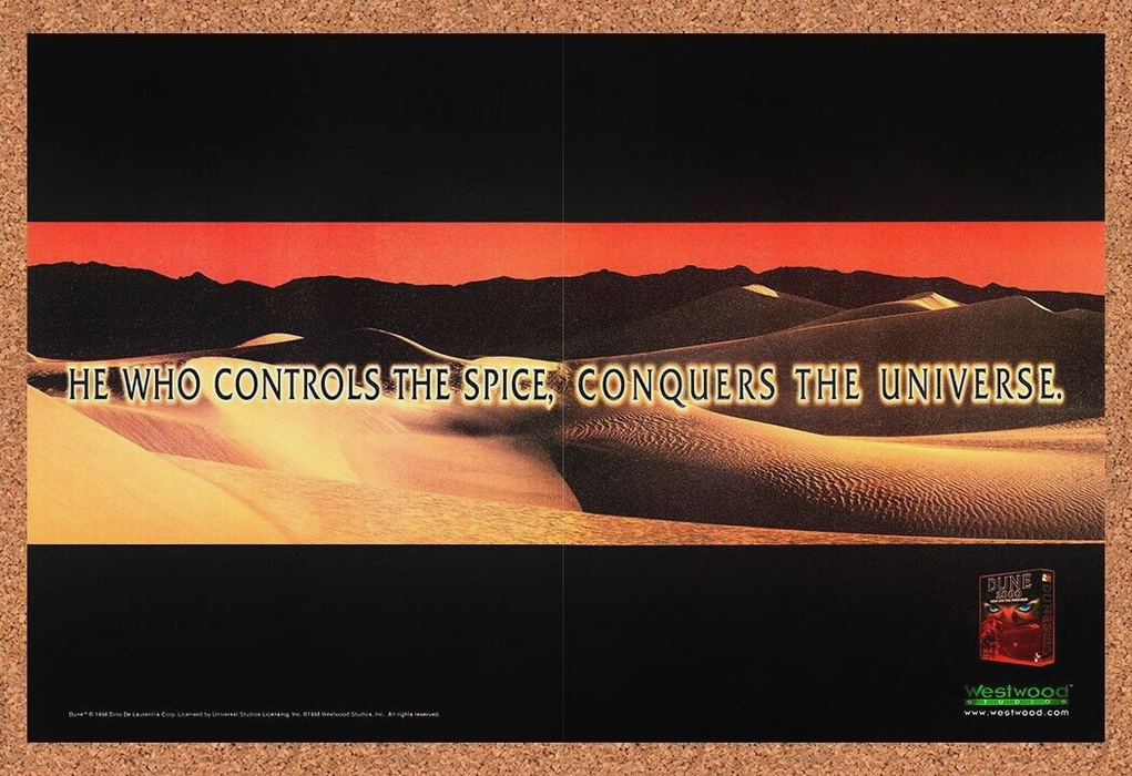 1998 Dune 2001 PC Original Ad - for just $21.49! 