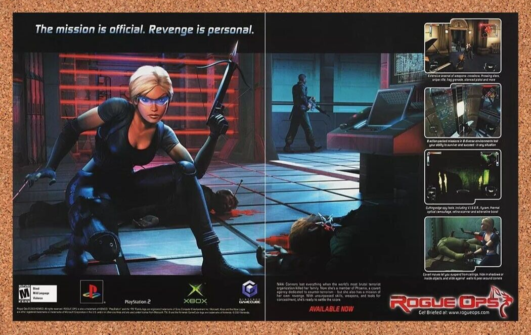 2005 Rogue Ops PS2 Original Ad - for just $21.49! 