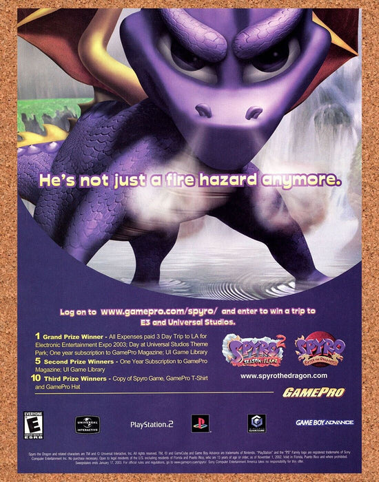 2003 Spyro GameCube Original Sweepstakes Ad v1 - for just $17.99! 