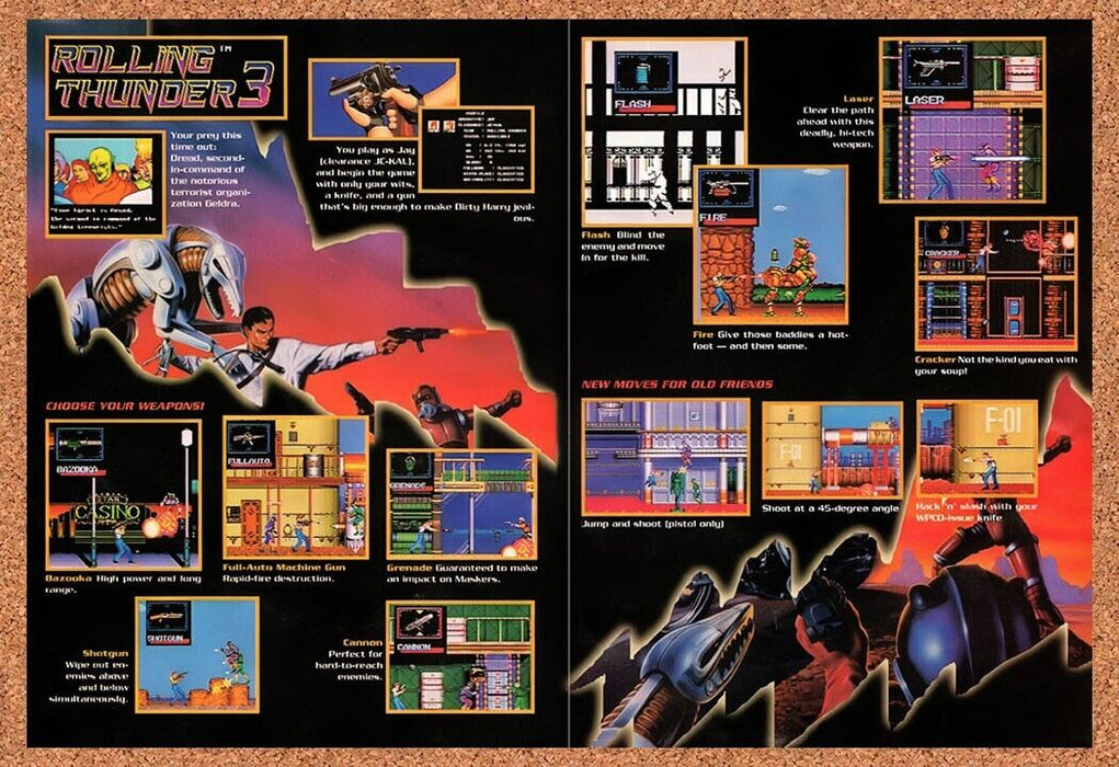 1993 Rolling Thunder 3 Genesis Original Ad v1 - for just $21.49! 