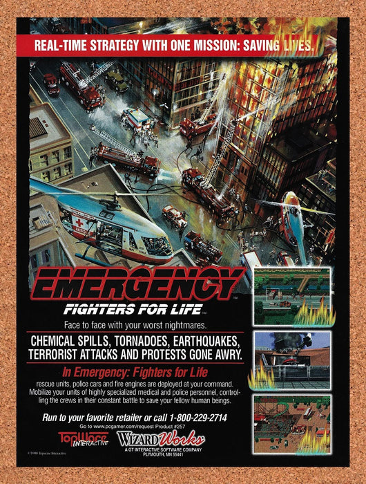 1998 Emergency Fighters For Life PC Original Advertisement v1 - for just $19.49! 