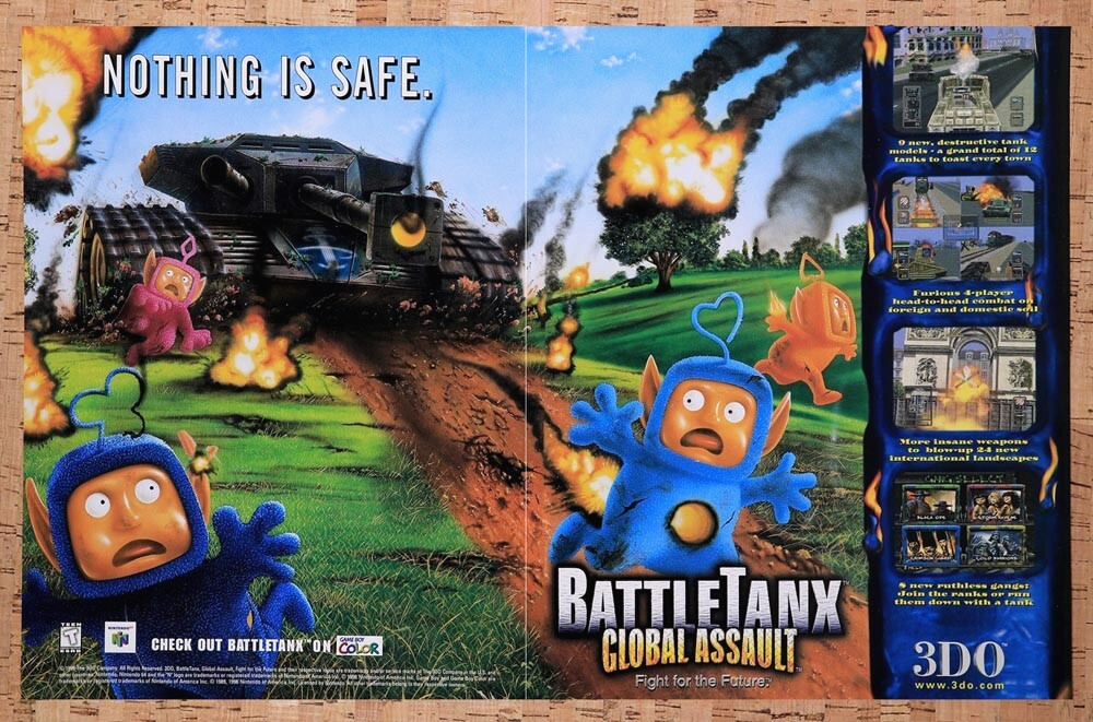 1999 BattleTanx Global Assault N64 Original Ad v2 - for just $21.49! 