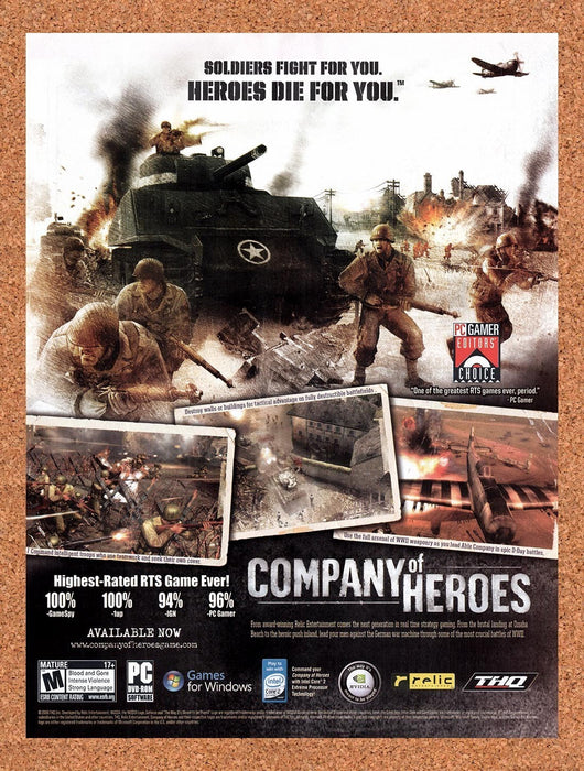 2006 Company Of Heroes PC Original Ad v2 - for just $16.57! 