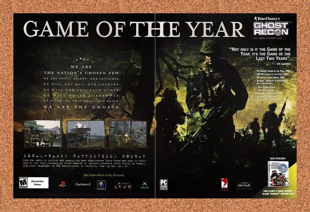2005 Ghost Recon PC GOTY Original Ad - for just $22.49! 