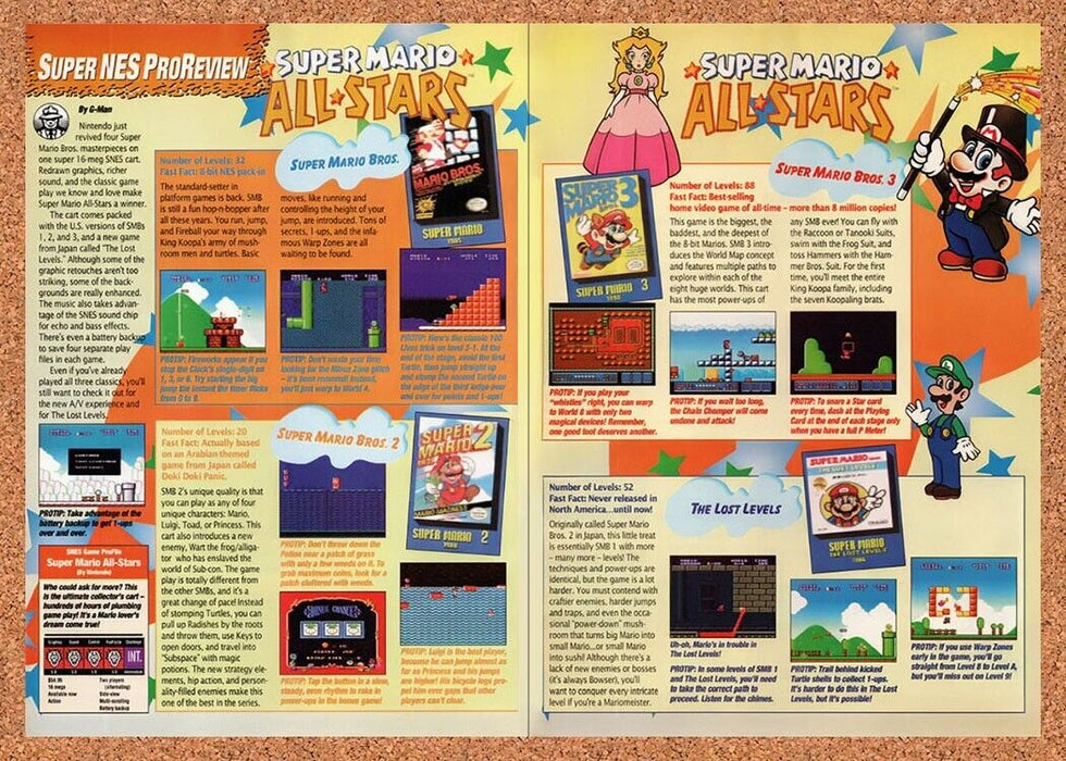 1993 Super Mario All-Stars SNES Original Ad v1 - for just $21.49! 