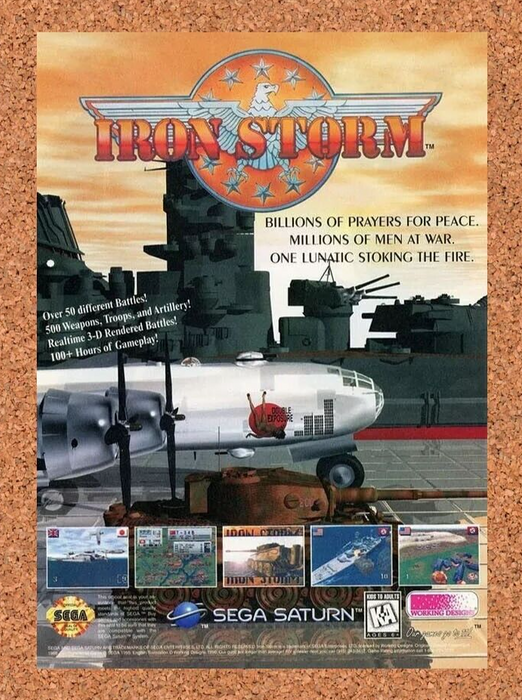 1997 Iron Storm Saturn Original Ad - for just $17.99! 