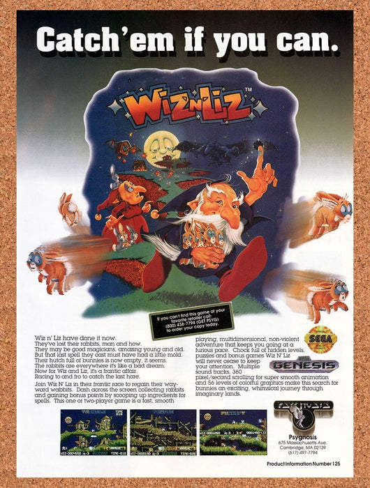 1994 Wiz N Liz Genesis Original Ad v1 - for just $16.19! 