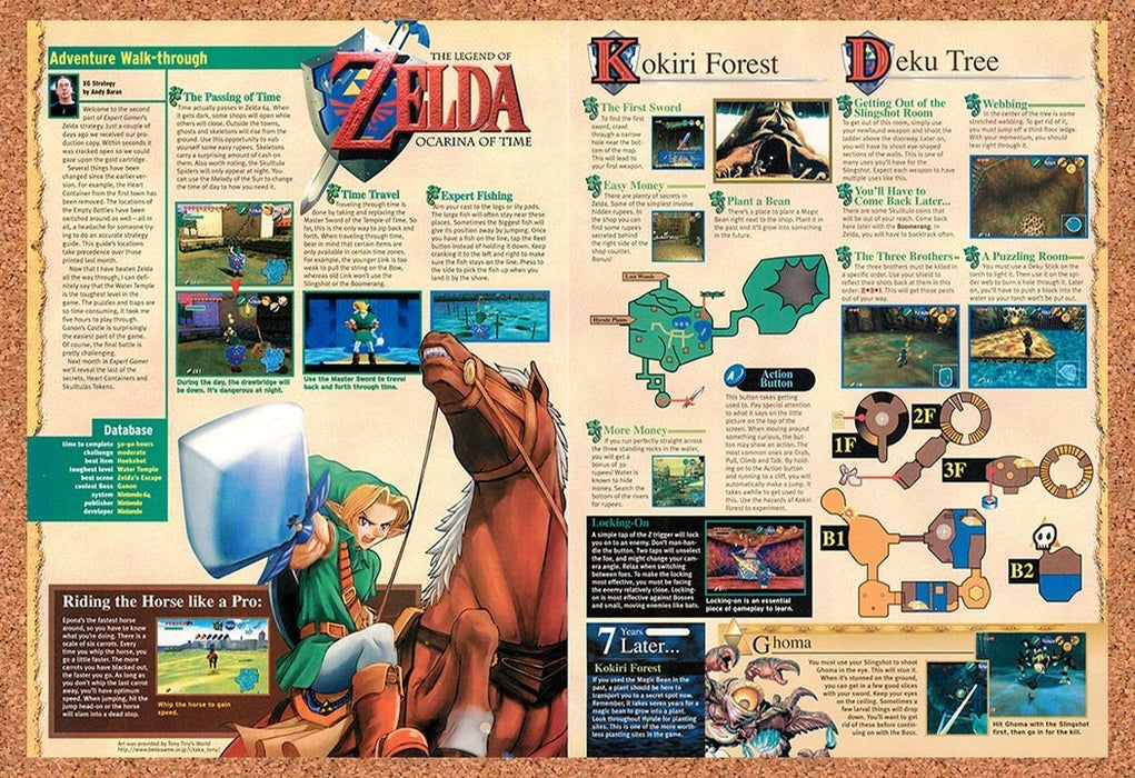 1999 Zelda Ocarina Of Time N64 Original Advertisement vr5 - for just $23.99! 
