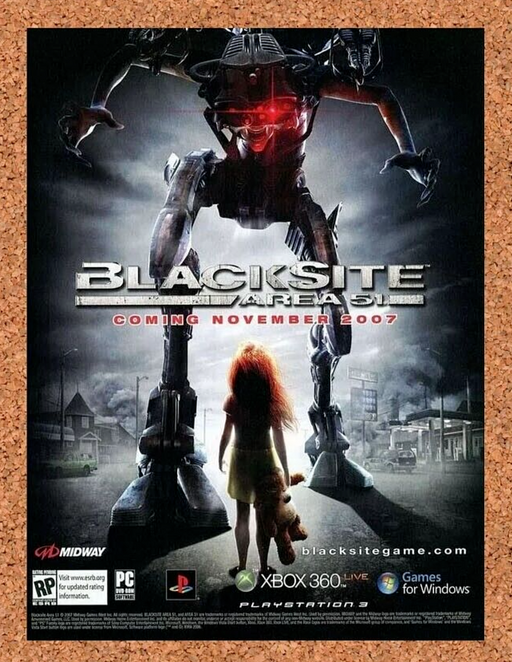 2008 Blacksite Area 51 Xbox 360 Original Ad v1 - for just $17.99! 