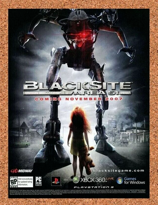 2008 Blacksite Area 51 Xbox 360 Original Ad v1 - for just $17.99! 