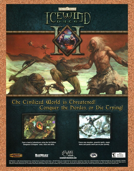 2004 Icewind Dale II PC Original Ad v1 - for just $17.99! 