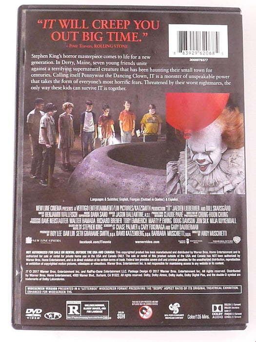 It (DVD, Stephen King, 2017) - K0303 - for just $3.99! 
