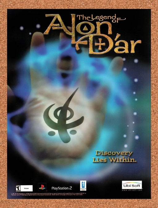 2001 The Legend Of Alon Dar PS2 Original Ad v1 - for just $17.99! 