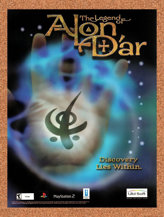2001 The Legend Of Alon Dar PS2 Original Ad v1 - for just $17.99! 