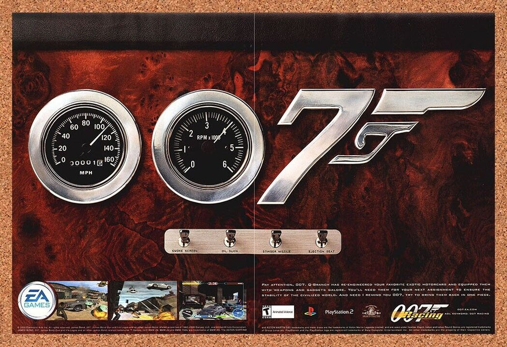 2003 007 Racing PS2 Original Ad v2 - for just $21.49! 